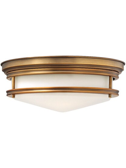 Hadley 14 inch Flush Mount Ceiling Light in Brushed Bronze